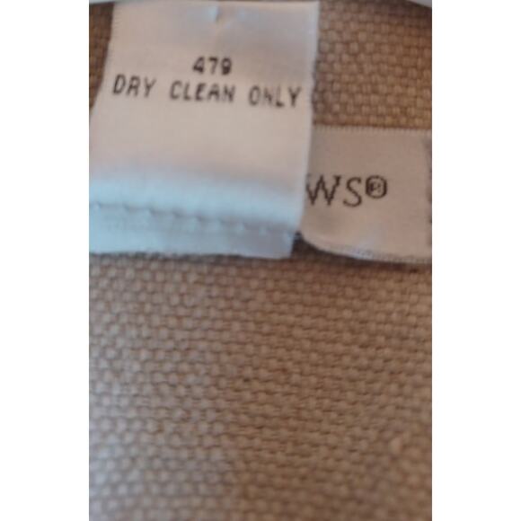 VTG Newport News Linen Blend Blazer Lace Details on Lapel Cuffs Pockets Womens 8 - Picture 7 of 7